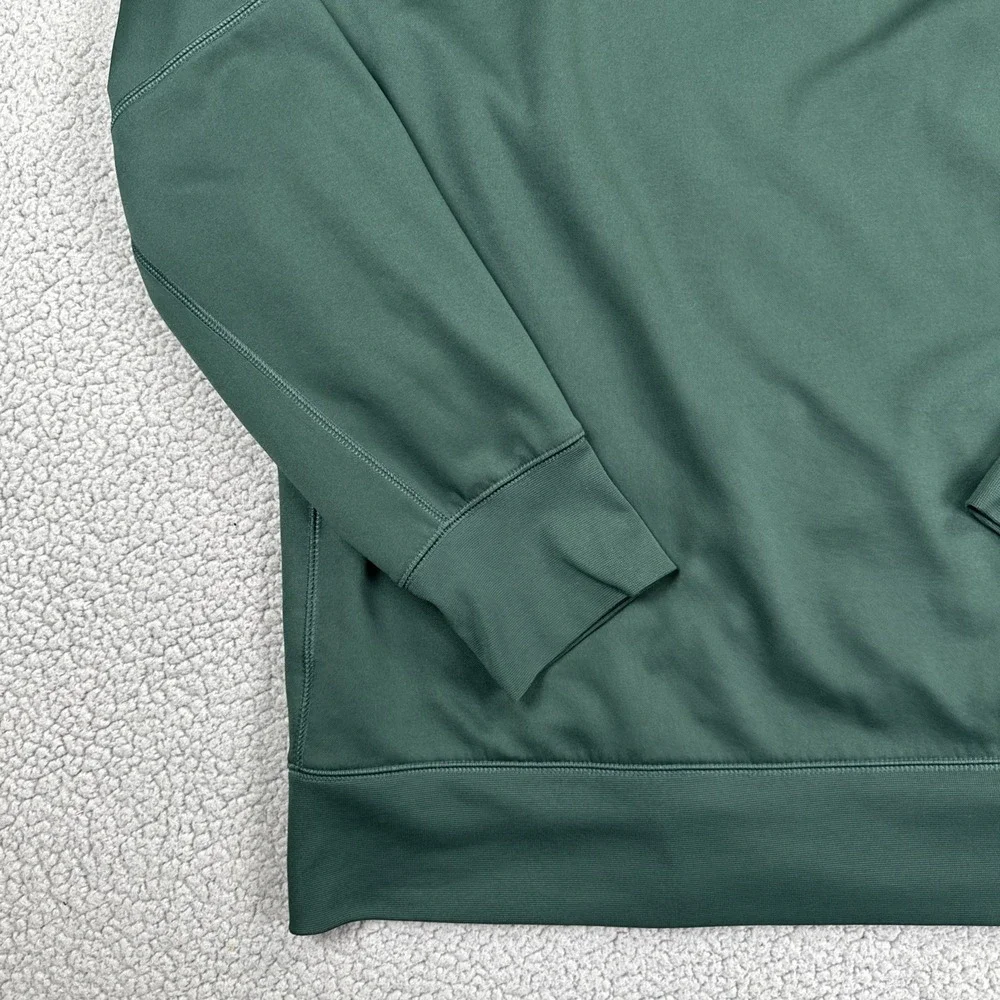 Nike Therma Fit Michigan State Football Hoodie Men 2XL Green Logo Pullover